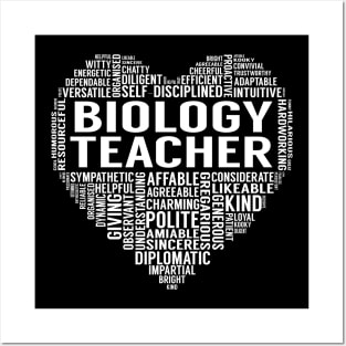 Biology Teacher Heart Posters and Art